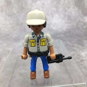 Playmobil Tanned Skin Male Park Worker Figure w/Walkie-talkie-Read Description